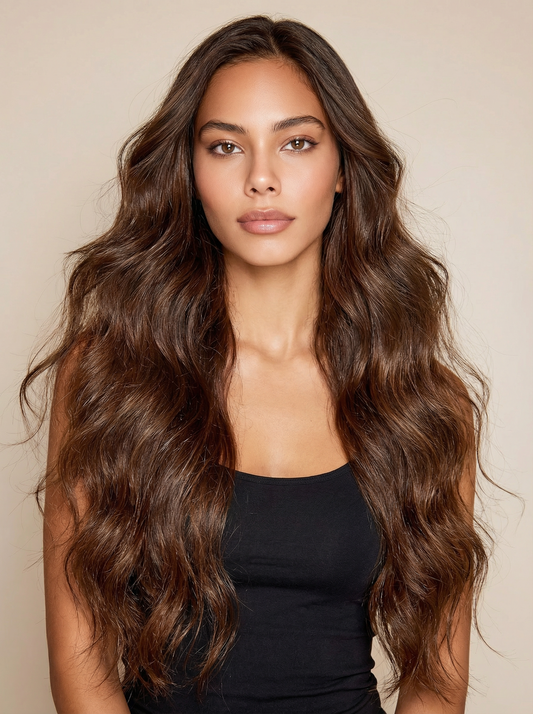 Body Wave Clip In Hair Extensions — #4 Medium Brown