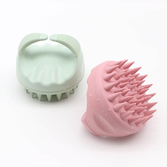 Silicone scalp shampoo brush