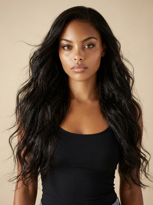 Body Wave Clip In Hair Extensions — #1B Natural Black