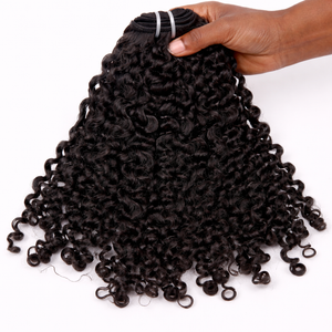 3C 4A Burmese Curly Clip In Hair Extensions