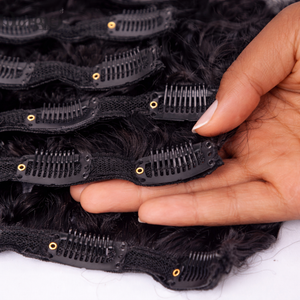 3C 4A Burmese Curly Clip In Hair Extensions