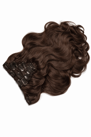 Body Wave Clip In Hair Extensions — #2 Dark Brown