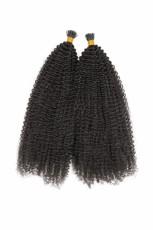 Kinky Curly K-Tip Hair Extensions 4B/4A
