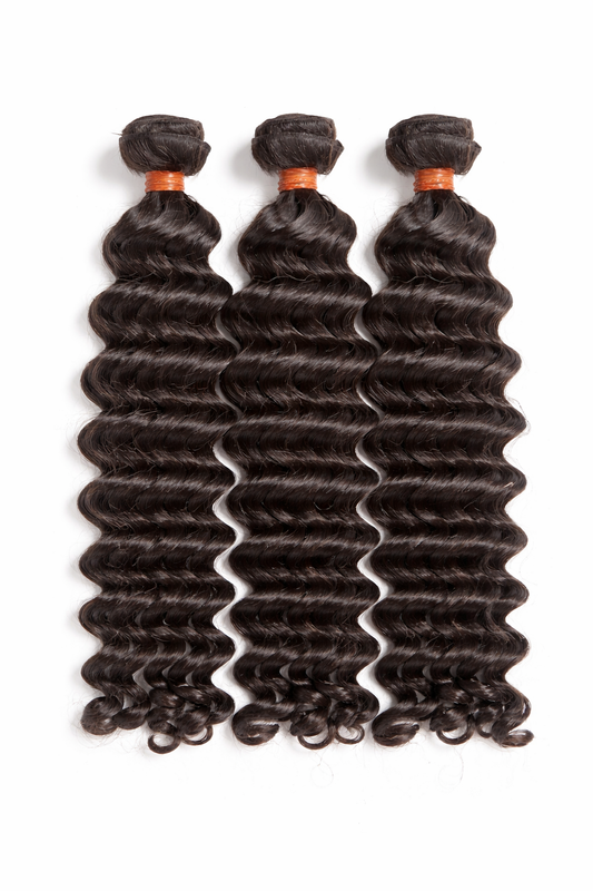 Peruvian Virgin Deep Wave Hair Bundles 2C/2B