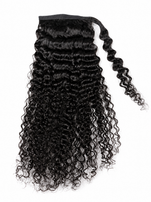 Loose Curly Drawstring & Wrap Ponytail
