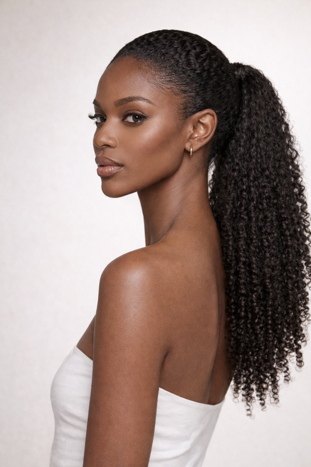 Kinky Curly Wraparound Ponytail