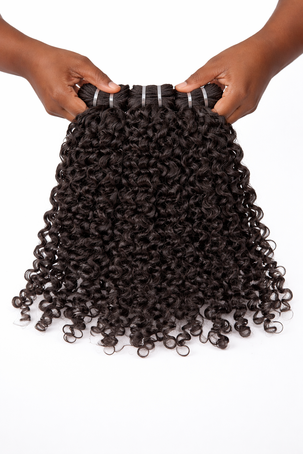 3C 4A Burmese Curly Clip-In Extensions