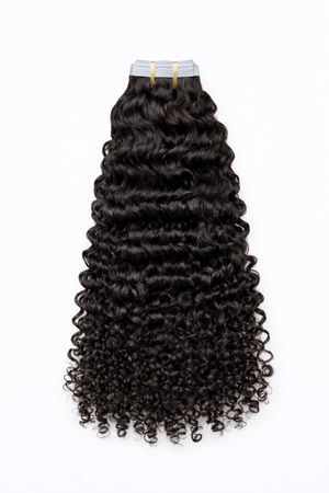 3B 3C Kinky Curly Tape In Extensions