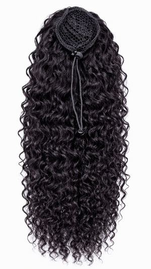 Loose Curly Drawstring & Wrap Ponytail