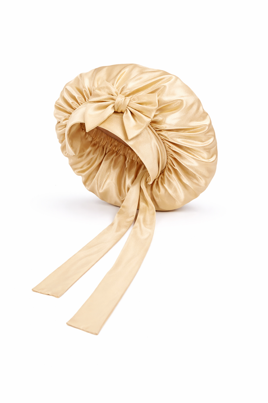 Double Layer Satin Hair Bonnet for Sleeping — Adjustable Fit