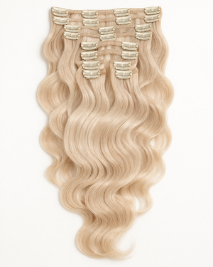 Body Wave Clip In Hair Extensions — #613 Platinum Blonde