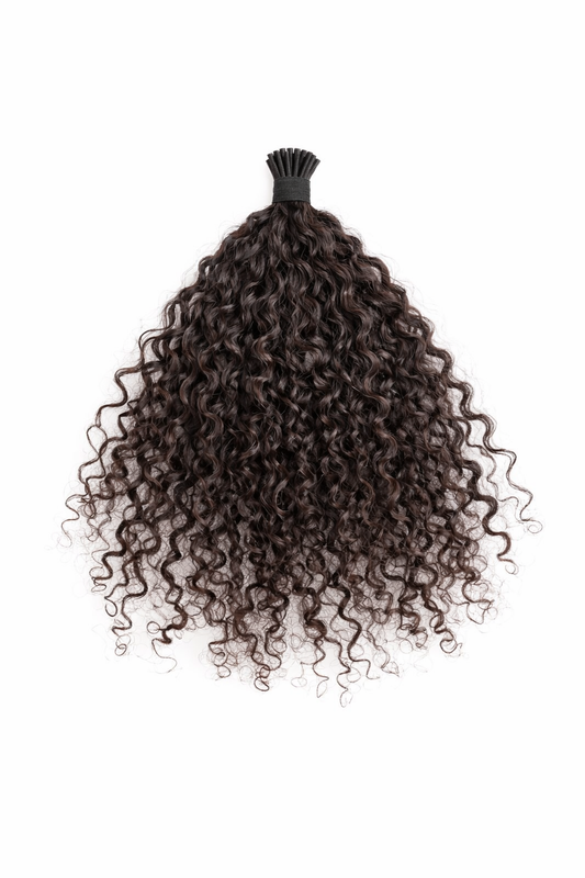 Loose Curly K-Tip Hair Extensions  3C/3B