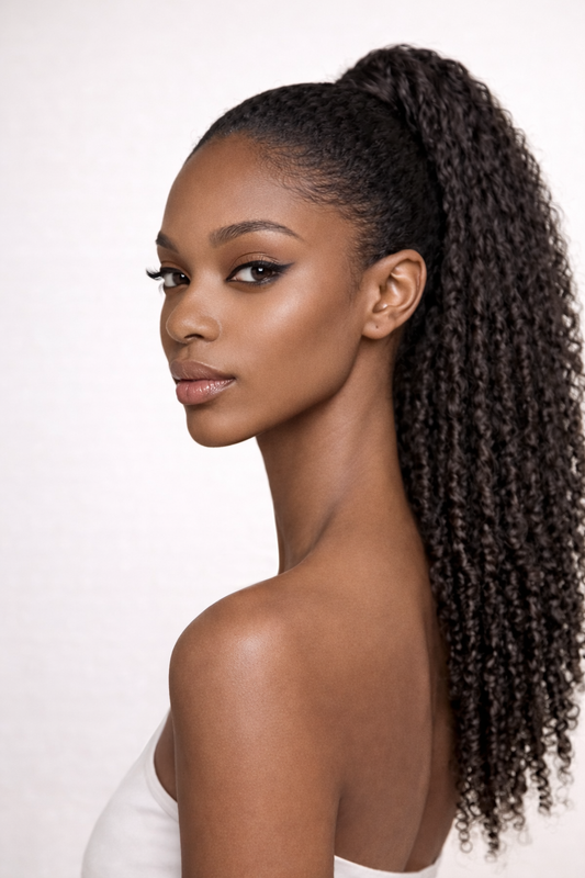 Kinky Curly Wraparound Ponytail 3C-4A