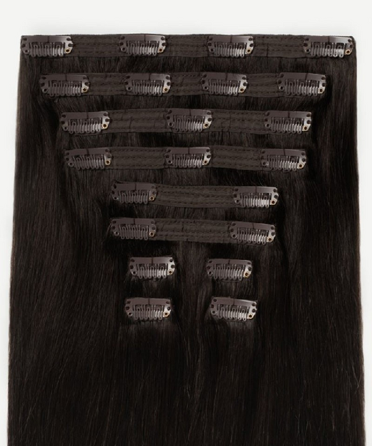 Body Wave Clip In Hair Extensions — Ombre Chestnut T1B/6