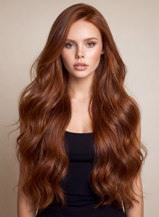 Body Wave Clip In Hair Extensions — Vibrant Auburn #33