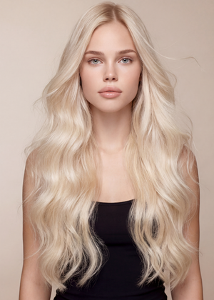 Body Wave Clip In Hair Extensions — #613 Platinum Blonde