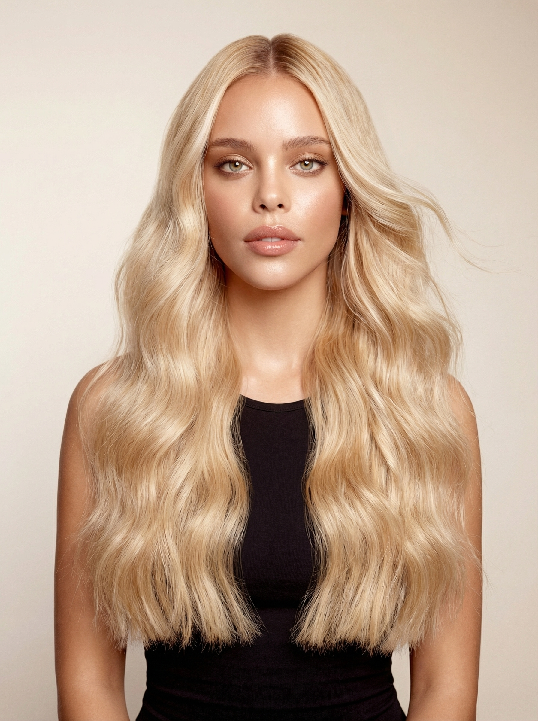 Body Wave Clip In Hair Extensions — Ash Blonde #24 Color