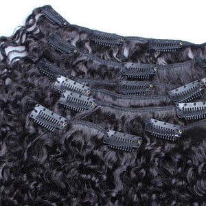 3B 3C Kinky Curly Clip In Hair Extensions