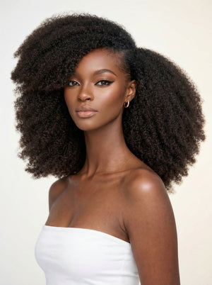 4B 4C Kinky Curly Clip-In Extensions