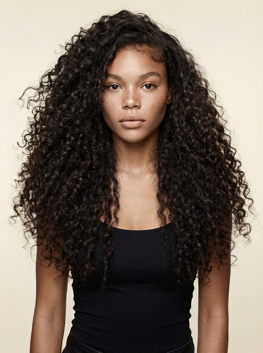 Loose Curly K-Tip Hair Extensions  3C/3B