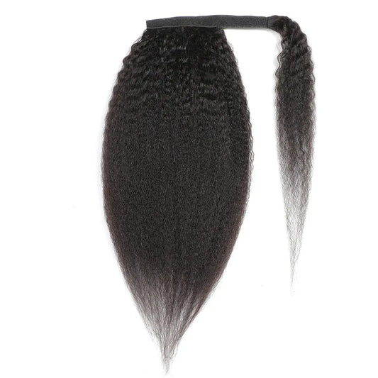 Kinky Straight Drawstring Ponytail